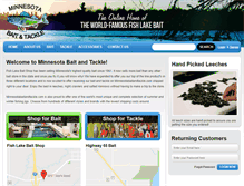 Tablet Screenshot of minnesotabaitandtackle.com